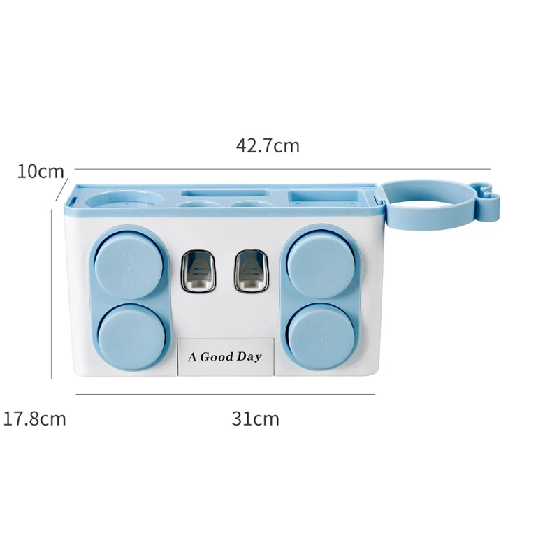 Настенный автоматический диспенсер для зубной пасты, скандинавские практичные держатели на присоске для хранения зубных щеток, многофункциональная полка для ванной