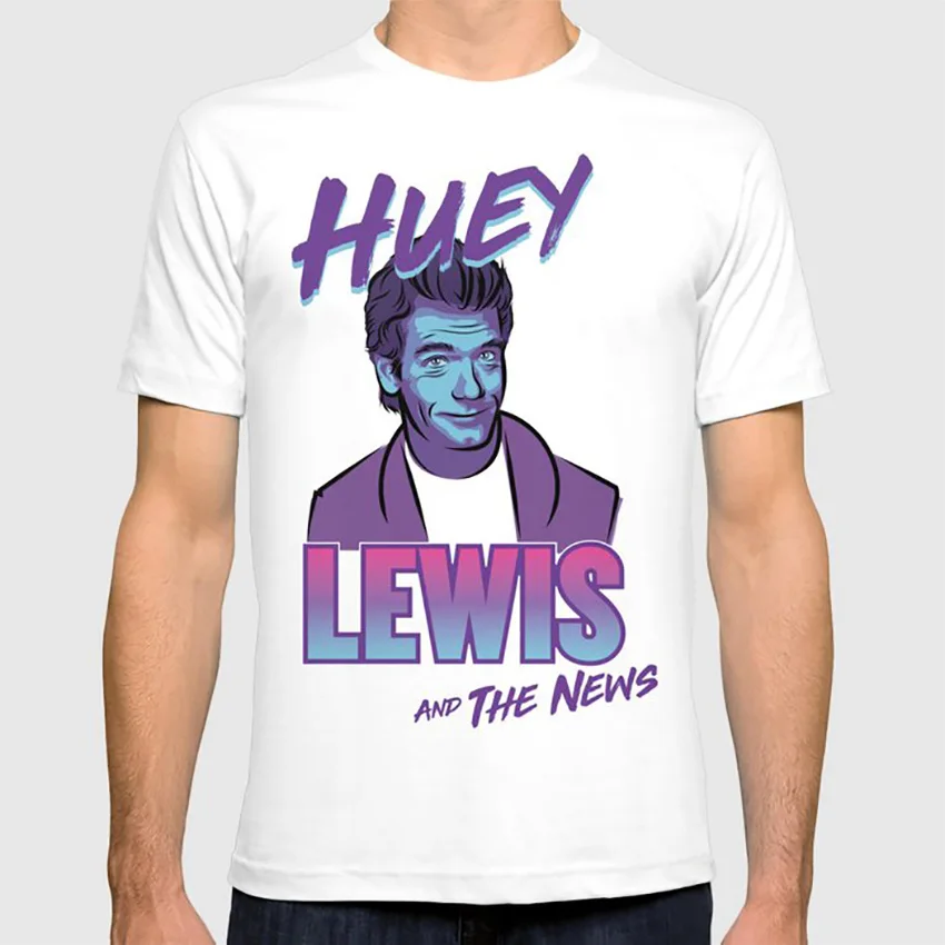 Huey Lewis& The News футболка 80s векторная музыка рок рубашка