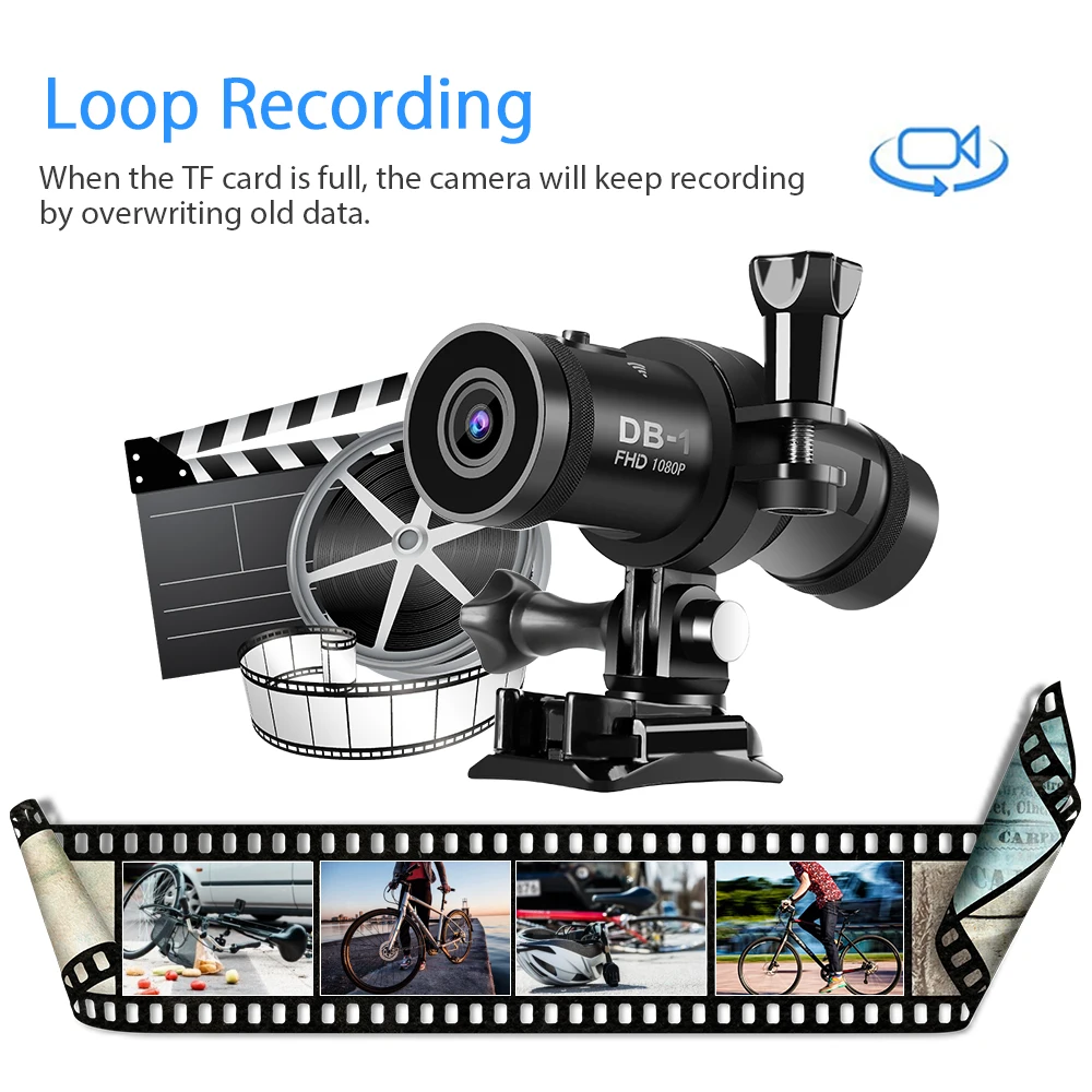 

BOBLOV Helmet Camera for Motorcycle Bicycle Remote Control WIFI DVR Dual Dash Cam HD 1080P Waterproof Night Vision Camera