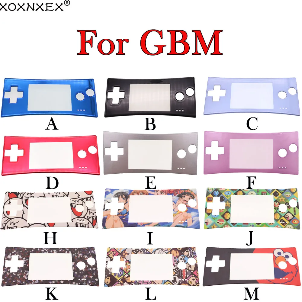 1 Pz Sostituzione Coperchio Frontalino Anteriore Per Gameboy Micro Per Gbm Parte Anteriore Custodia Riparazione