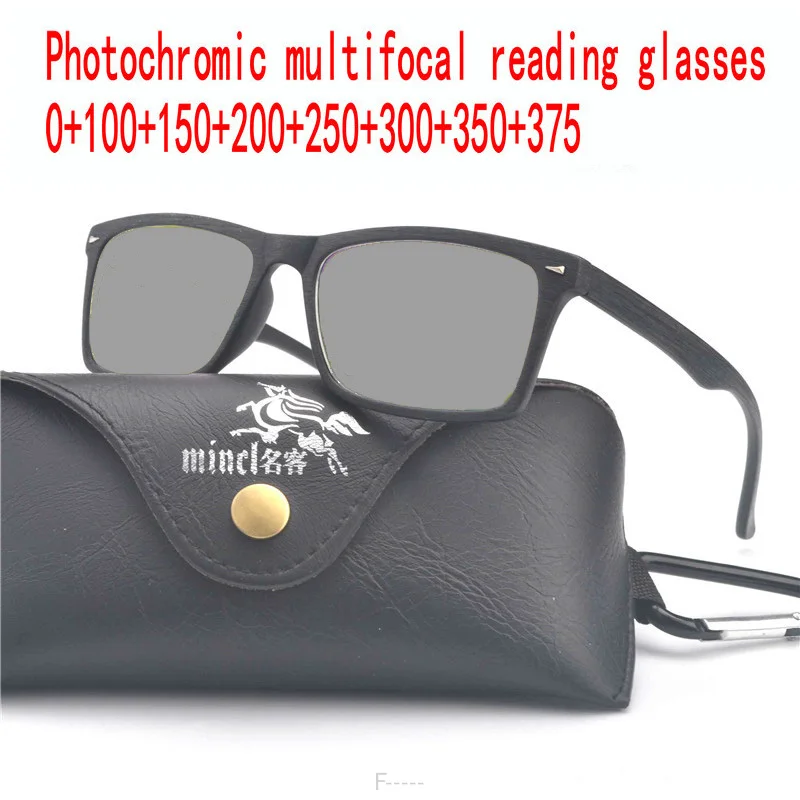 Прогрессивные многофокусные очки для чтения линз для мужчин дальнозоркость бифокальные очки солнцезащитные фотохромные очки FML