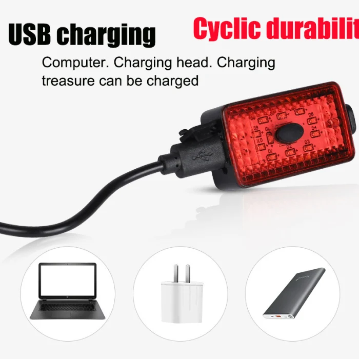 Высокое качество велосипеда USB Предупреждение светильник хвост светильник ночь, поездок на горном и шоссейном велосипеде Тай светильник M88