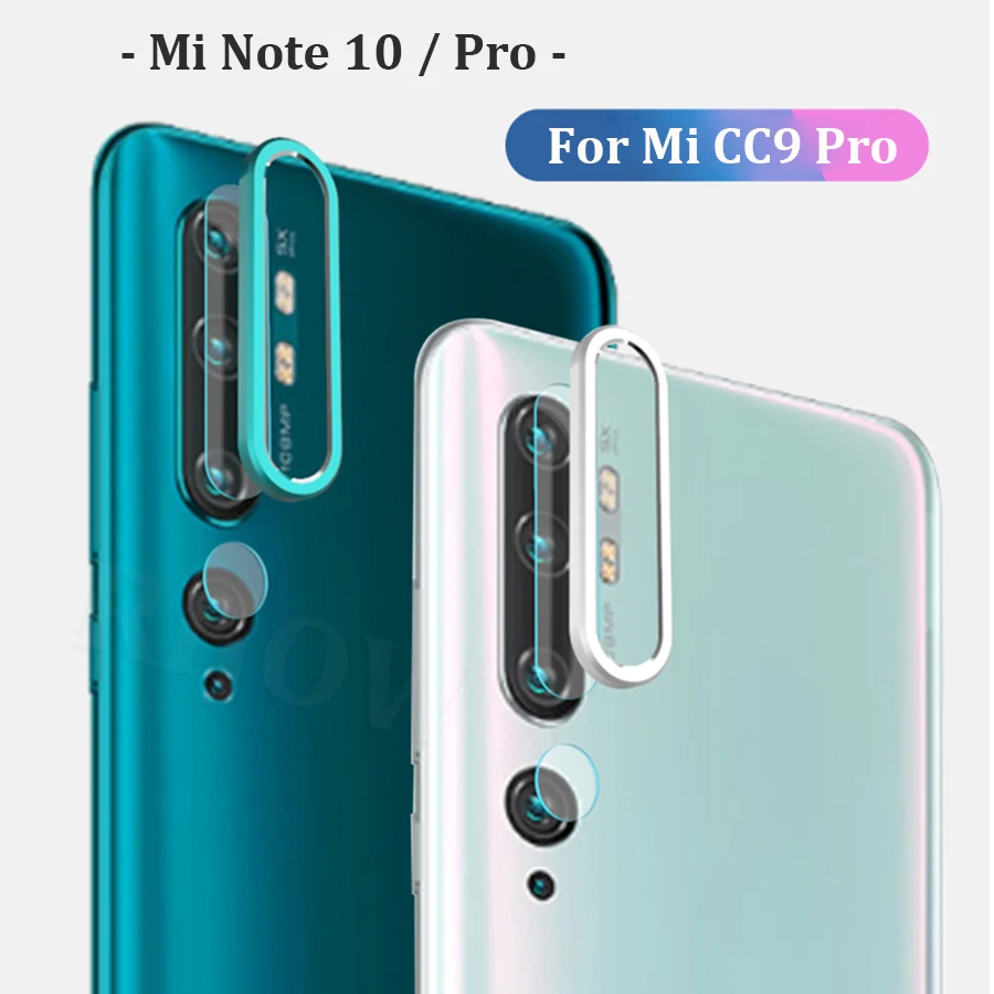 Металлическое кольцо Камеры Len для Xiaomi mi Note 10 Pro закаленное стекло Red mi Note 8 8T Pro 7 Защита экрана Global Xio mi CC9 9 lite