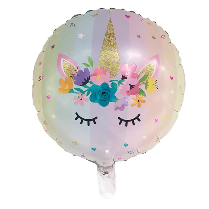 1 шт. украшения для дня рождения Детские фольгированные шары праздничные шарики с единорогом вечерние принадлежности для свадьбы детский душ Радуга globos