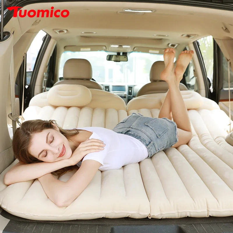Camping Travel Use Comfortable Convenient Collapsible Universal Sleeping Pad On-board Inflatable Bed Inflatable Mattress Air Bed