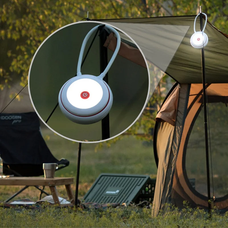 

Outdoor Camping Lamp LED High Brightness Touch Sensor USB Rechargeable Desk Table Study Hanging Night Light
