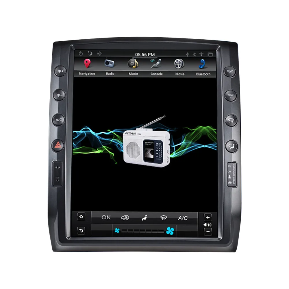 12" For Toyota Tacoma 2005-2015 Tesla Screen Android 13 64G Car GPS Navigation M
