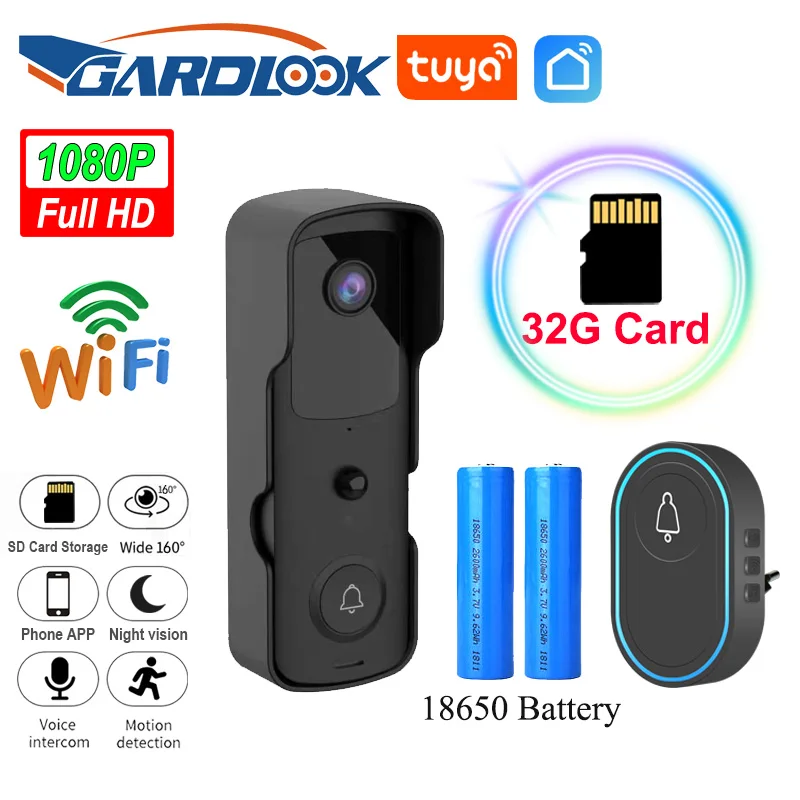 tuyasmart wi fi campainha da camera de 01