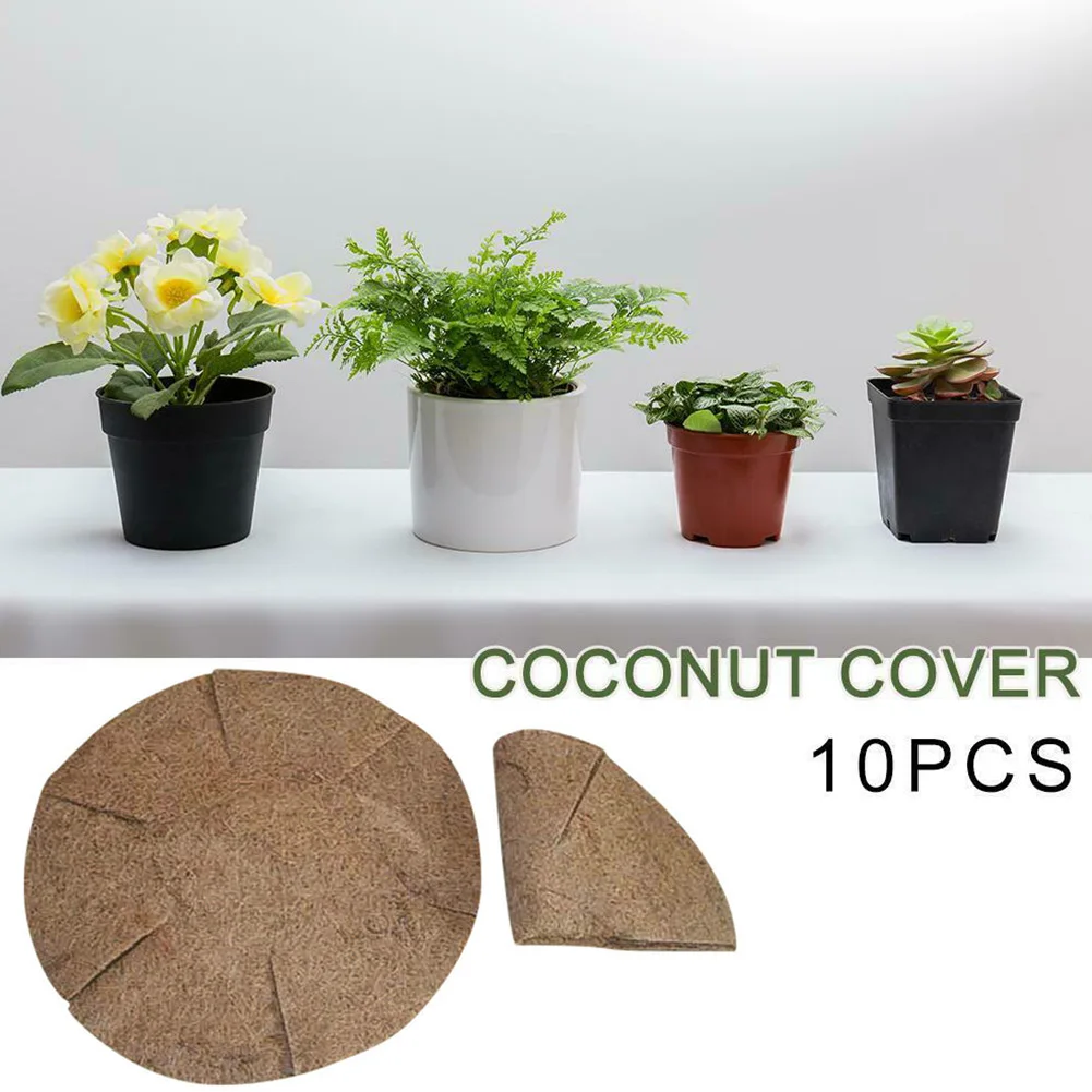 10 шт., растительный экологический утеплитель, покрытие в горшках, для дома и улицы, для сада, для защиты зимы, теплый, для выращивания растений, кокосовый мат