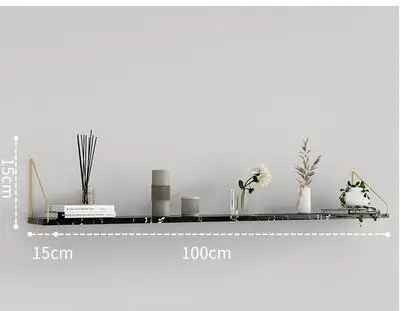 Настенная полка без пробивки настенная Tieyi Гостиная ТВ украшение на стену спальня настенная книжная полка одно слово перегородка