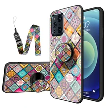 

Decorative pattern mobile phone case for OPPO FindX3pro X2Pro F19Pro Plus F17Pro R9S R9PLUS R15X with magnetic suction bracket