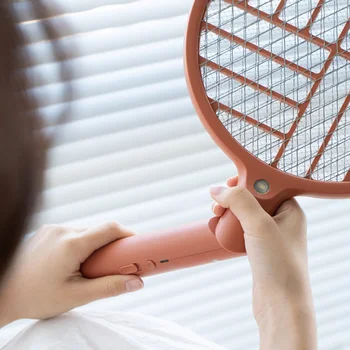 

2 In 1 Electric Mosquito Swatter With LED Light USB Charging Moth Zapper Home Office Pest Control Handheld Multifunctional