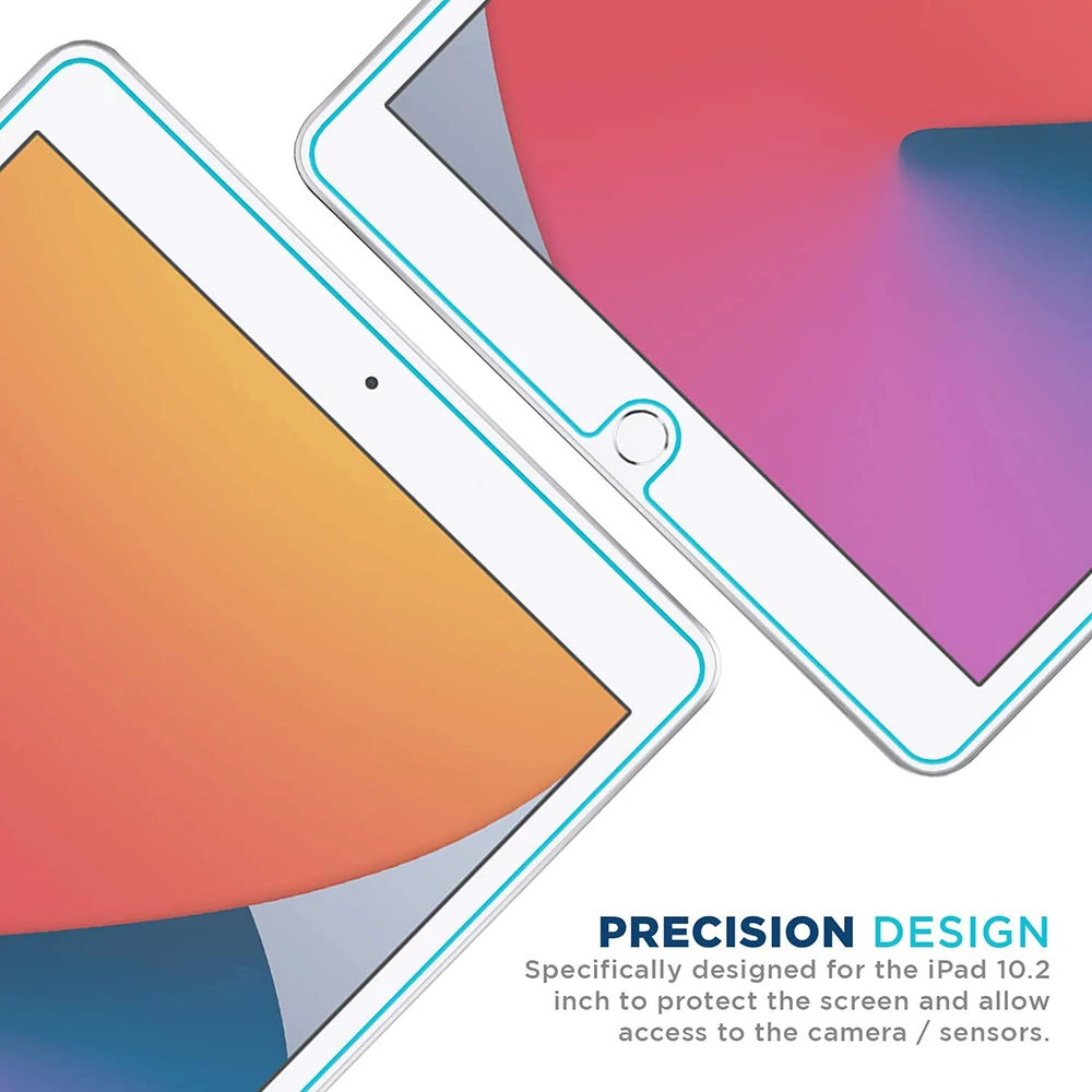 for iPad 9 10.2 inch 2021 Tempered Glass Apple New iPad 9th Generation 10.2 Screen Protector HD 9H Protective Film