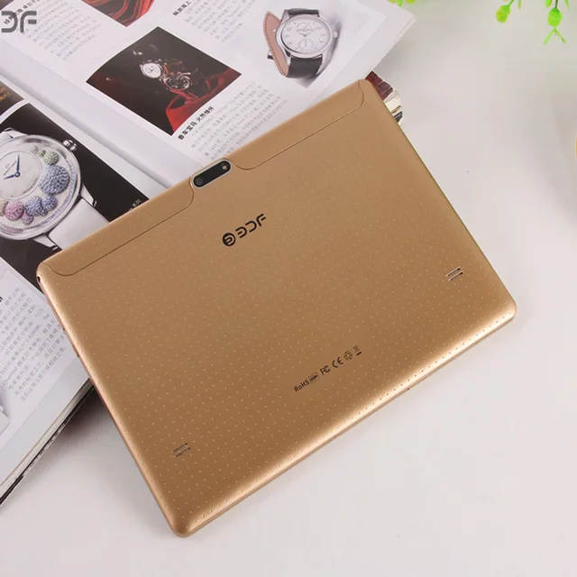 New Arrival 10.1 Inch Tablet Pc 3G Phablet Android 9.0 Quad Core 2GB RAM 32GB ROM Tablets 3G Dual SIM Cards Wifi GPS Type-C Gold