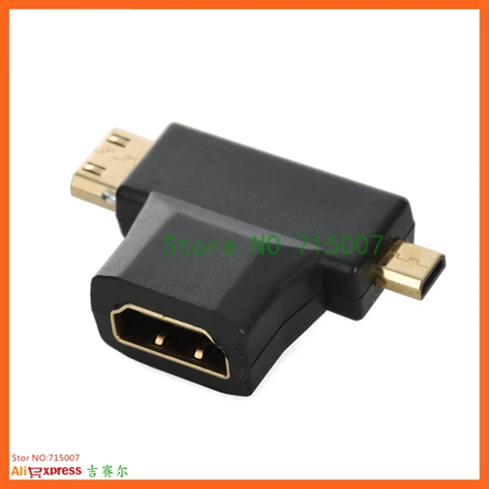 Переходник Micro HDMI в Mini штекер гнездо кабельный переходник для камеры Gopro Hero