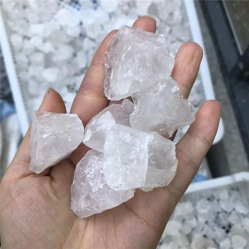 

Natural Clear Quartz White Crystal Rough Mineral Specimen Healing Stones For Aquariums Home Decoration