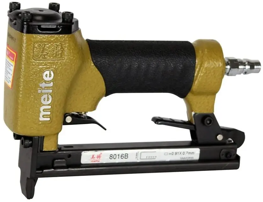 meite 8016B Upholstery Stapler-21 Gauge 1/2-Inch Crown 1/4-Inch to 5/8-Inch Pneumatic Fine Wire Stapler