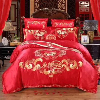 

Cotton Duvets and bedding sets duvet for wedding couple Quilt Cover Set gift for women High Quality of Home Bedclothes