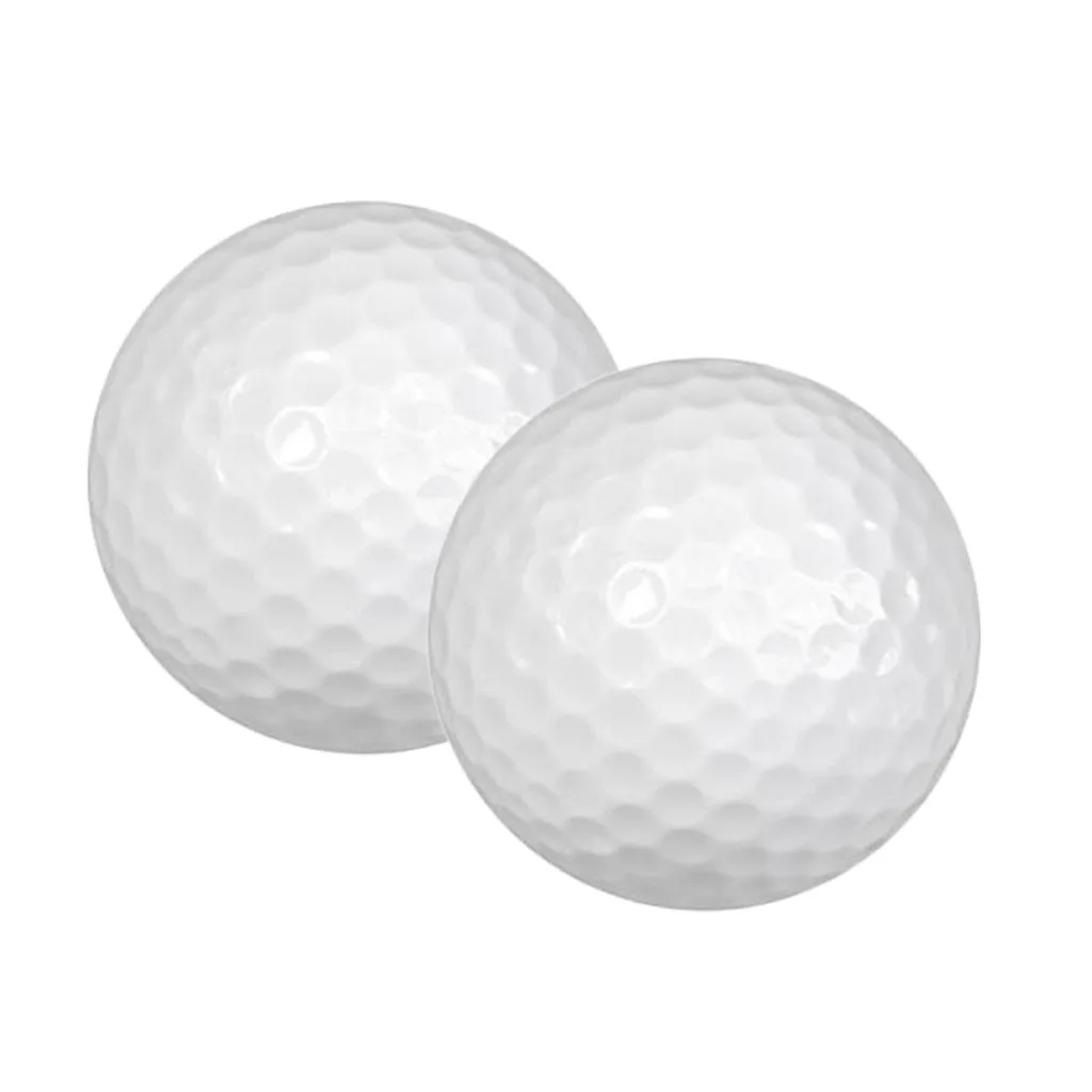 Portable 2Pcs Rubber Golf Balls Indoor Outdoor Practice Training Aids Sports