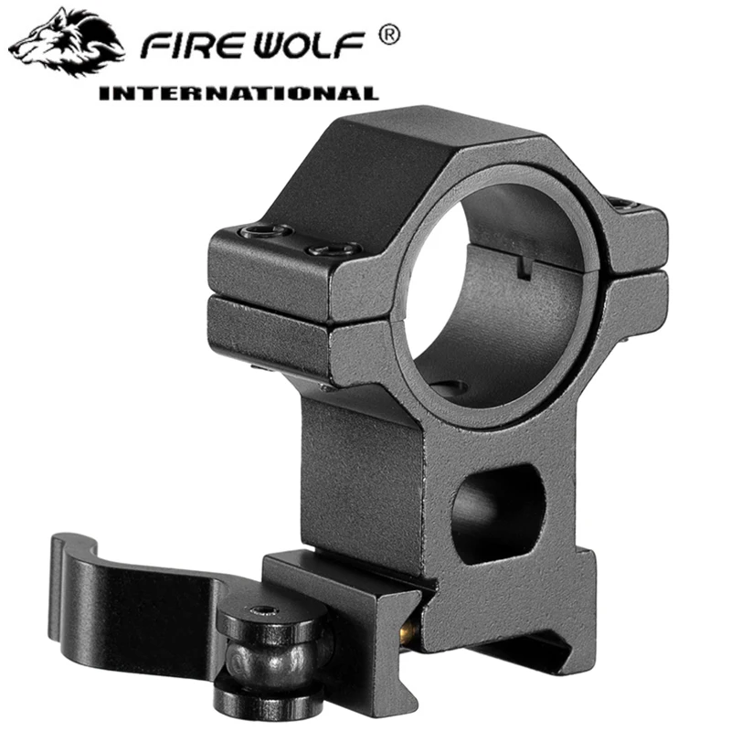 

Fire Wolf "25.4 30mm Hunting Hogg Ring20mm Weaver Picatinny Railroad QD Quick Release Rifle Shooting Range Tactical Installation