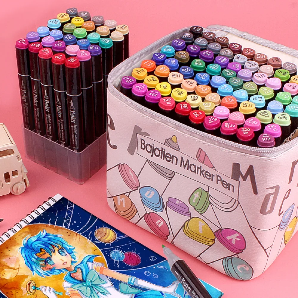 Generic 12/40/60/80pcs Alcohol Dual Tip Marker Pens Manga Best Price