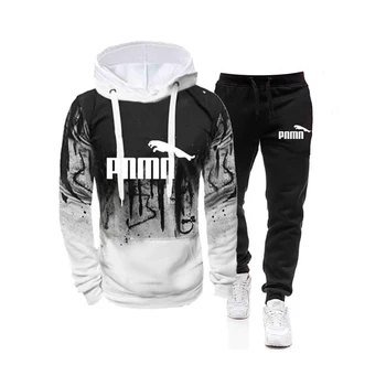 

2 Pieces Sets Brand Tracksuit Men Hooded Sweatshirt+pants Pullover Hoodie Sportwear Suit Ropa Hombre Casual Men Clothes Size 4XL