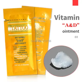 

50pcs High Quality Vitamin A+D Ointment Faster Healing Tattoo Cream Tattoo Recovery Cream 3D Permanent Makeup Repairing