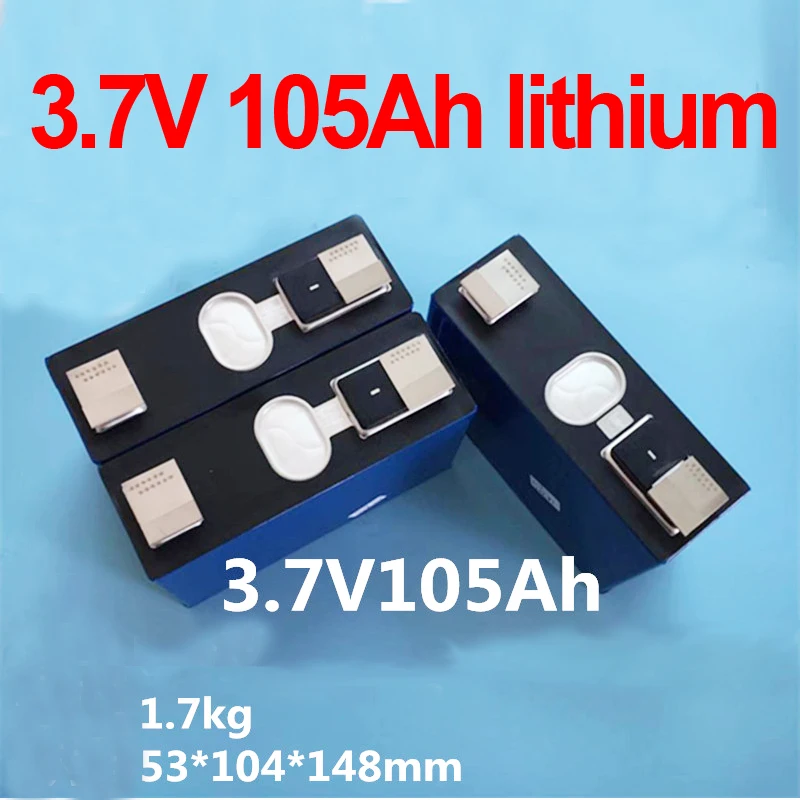3 7 v 105AH литий-ионный Аккумулятор bateria 105ah аккумулятор для diy 12V 24V RV скутер EV