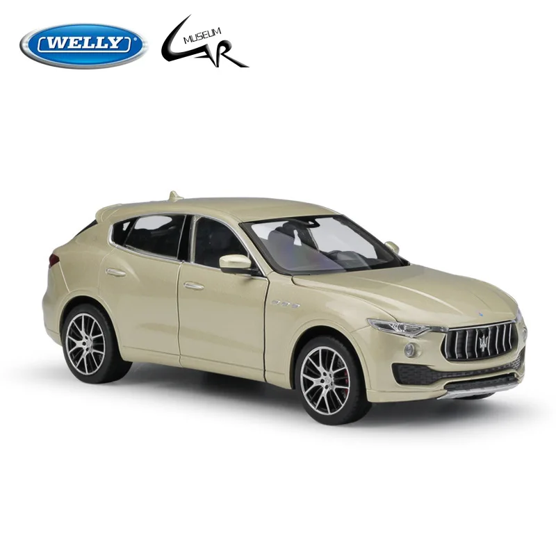 

Welly 1:24 Diecast Model Car Scale Maserati Levante SUV Off-road Vehicle Metal Alloy Toy Kids Birthday Gift Collection