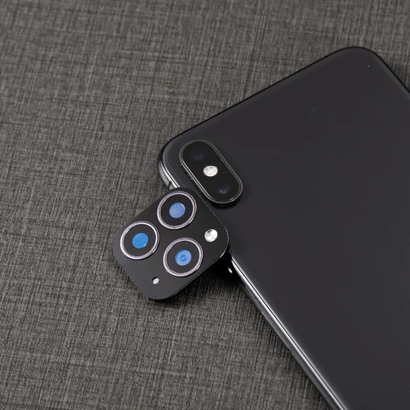 Камера 3D Защитная Наклейка на рассеиватель для IPhone X XS MAX крышка камеры секундная замена на IPhone 11 Pro MAX материал из алюминиевого сплава