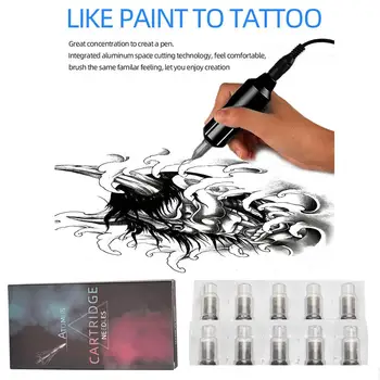 

XY Fancy 10pcs Tattoo Cartridge Needles Disposable Semi-Permanent Makeup Eyebrow Tattoo Pen Machine Supply 3RL Grip Kit