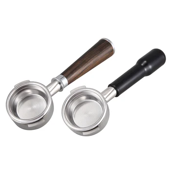 

Stainless Steel Espresso Coffee Machine Handle 5XMM Bottomless Filter Holder Bottomless