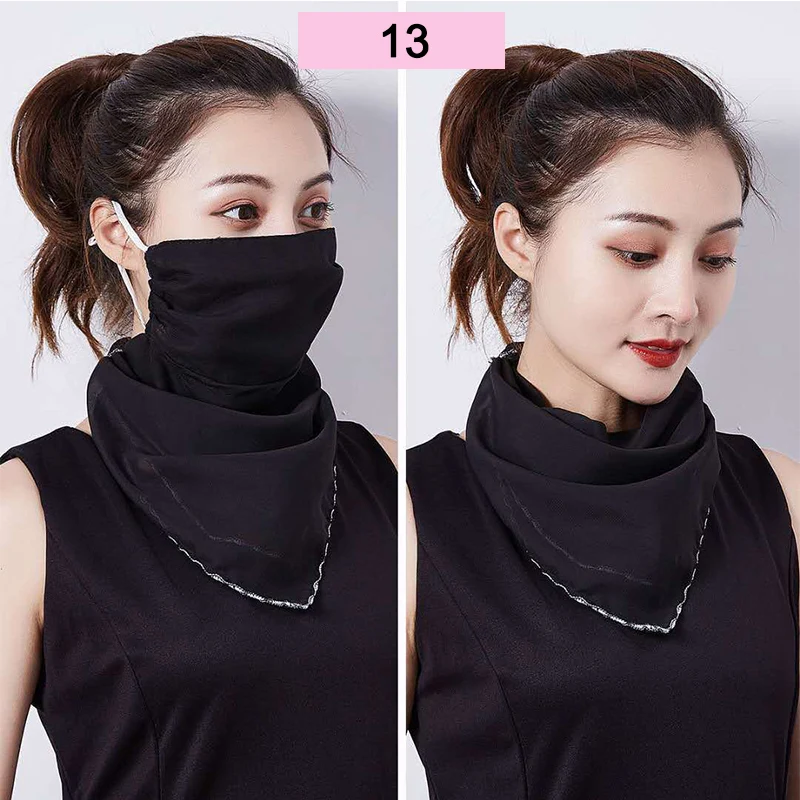 Face Cover Scarf Breathable UV Protection with Adjustable Ear Rope for ...