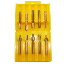 В штучной упаковке высокоскоростной стальной 10 штук деревообрабатывающий электрический триммер края для Полировочный нож гравировальный станок нож из дамасской стали мельница Cutt