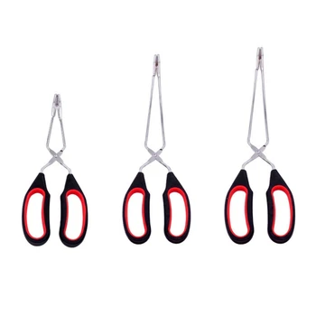 

BBQ Stainless Steel Tongs Scissors Type Grilled Food Clip Barbecue Accessories Portable Tongs Outdoor Kitchen Tools Gadget