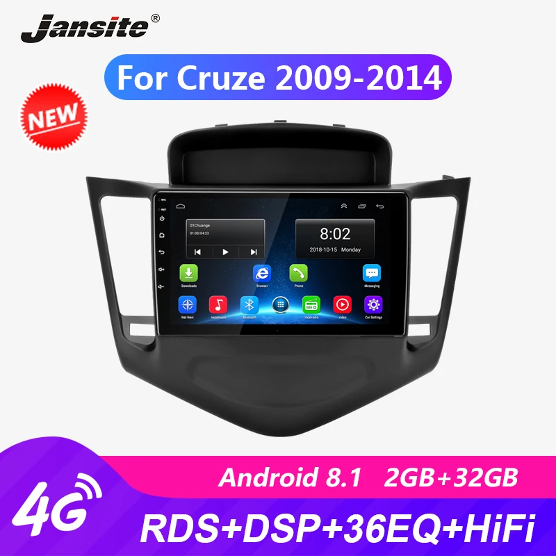 Jansite 9 &quotAndroid Автомагнитола для Chevrolet Cruze 2009 2014 RDS DSP плеер сенсорный экран R9 R5