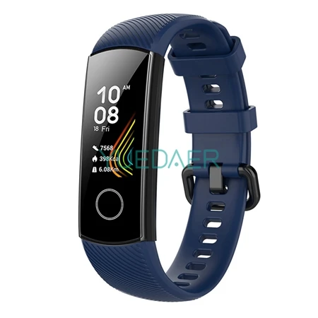 Dark Blue YUEDAER ремешок для Honor Band 5 ремешок на запястье для huawei Honor Band 4 силиконовый браслет Мягкий ТПУ Браслет бандаж 5 бандаж 4 аксессуары - Цвет: Dark Blue