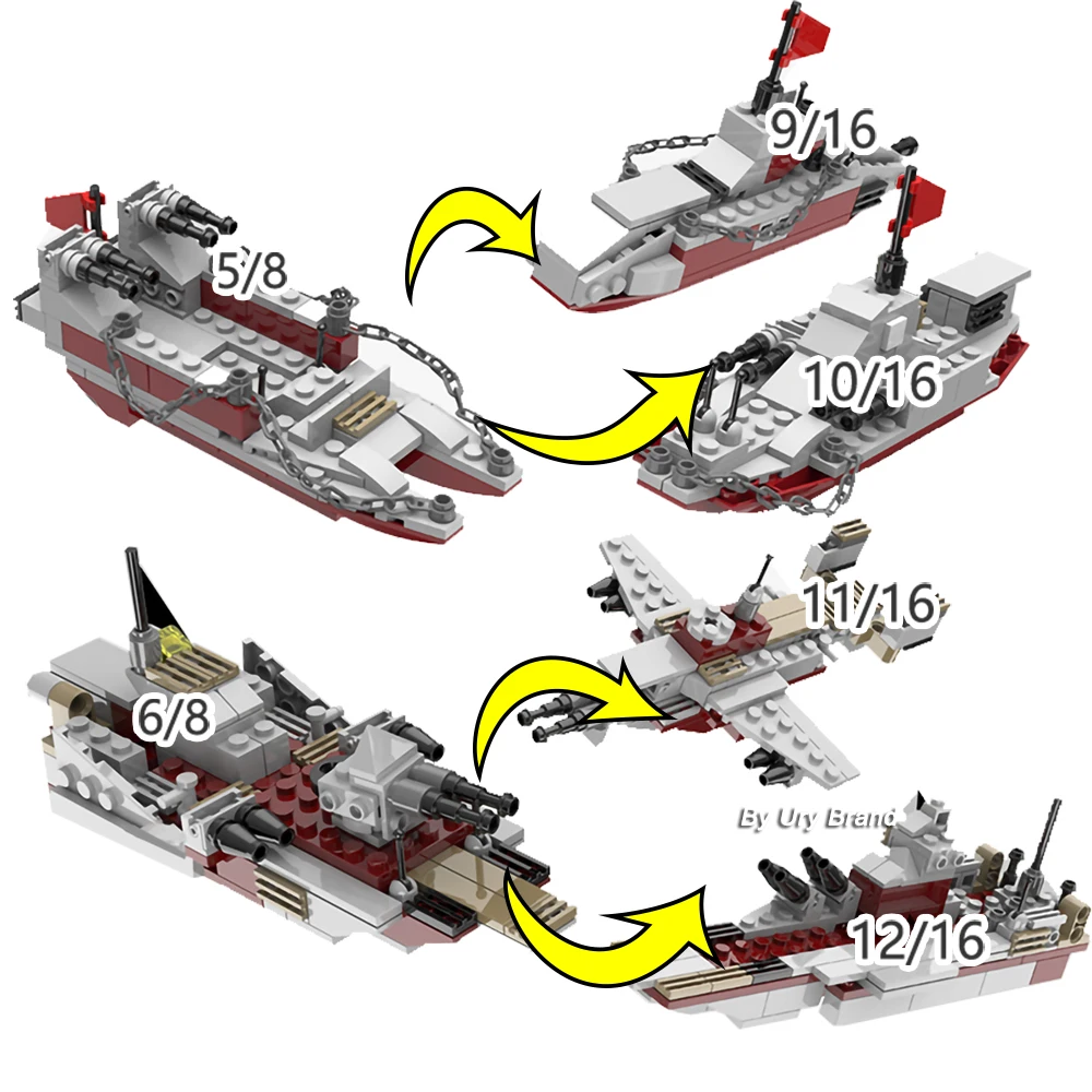 25in1 WW2 Военная серия армейский Battle Cruiser Modern Warship истребитель Танк Мини фигурки