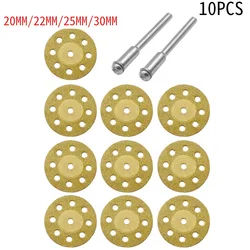 10 pçs serra circular lâminas de corte madeira disco carpintaria diamante metal para dremel broca ferramenta de corte rotativo ferramentas elétricas accessori