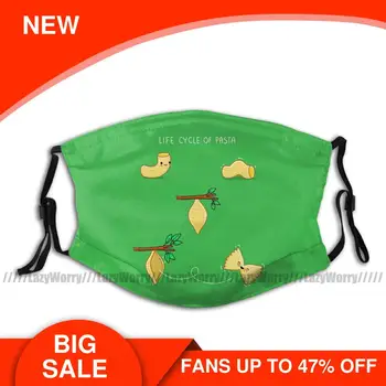 

Butterfly Mouth Face Mask Life Cycle Of Pasta Facial Mask Fashion Adult with Filters Funny Mask