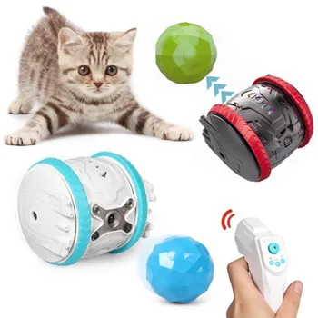 

Rechargeable Robot Dog Accessories Toy Jumping Ball Rolling Smart Remote Control Follow Cat Play Child Game Gift Pet Toys Home
