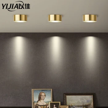 

spot LED ultra-thin 5/7/9W embedded ledbrass lamp small spotlight ceiling spotlight bathroom mirror headlight Built in spotlight