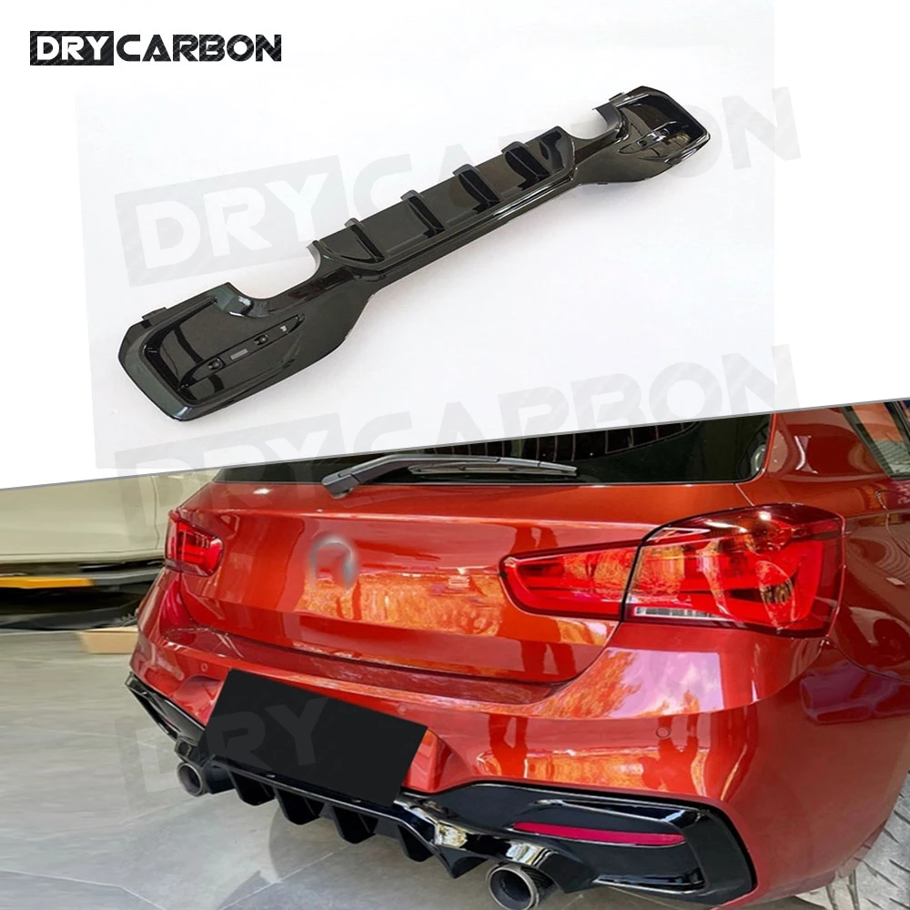 

Carbon Look Rear Lip Diffuser Spoiler for BMW 1 Series M Sport F20 F21 M135i M140i 2017 2018 Bumper Guard ABS Car Styling