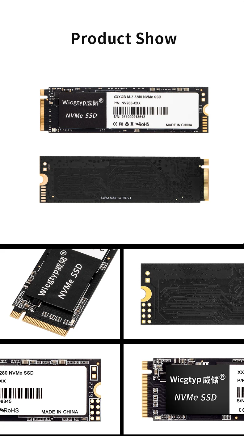 rígido nvme 128 de wicgtyp m.2 nvme