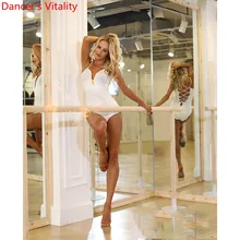 Женский костюм для латинских танцев, для взрослых, для тренировок, с вырезами, на шнуровке, трико для балета, с нагрудной накладкой, Румба, Самба, танго, Quickstep, Одежда для танцев