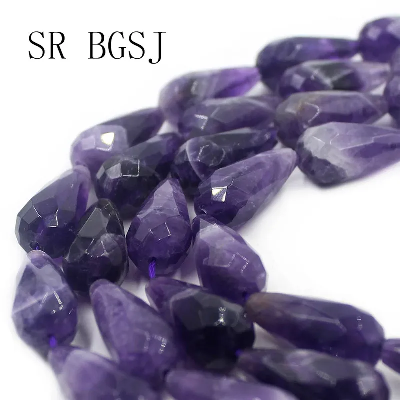 Günstige Freies Verschiffen 12x26mm Arten von Edelsteine Teardrop Tropfen Facettiert Natürliche Stein Quarz Perlen Strang 15\