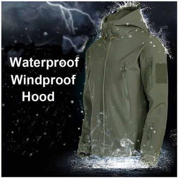 Winter Soft Shell Fleece Waterproof Jackets 2