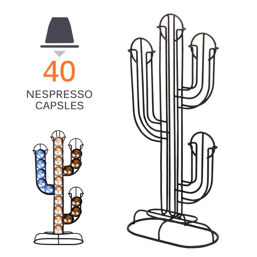 

Coffee Pod Holder Dispenser Coffee Capsules Dispensing Tower Stand Fits For Nespresso Capsule Storage Coffee Holder
