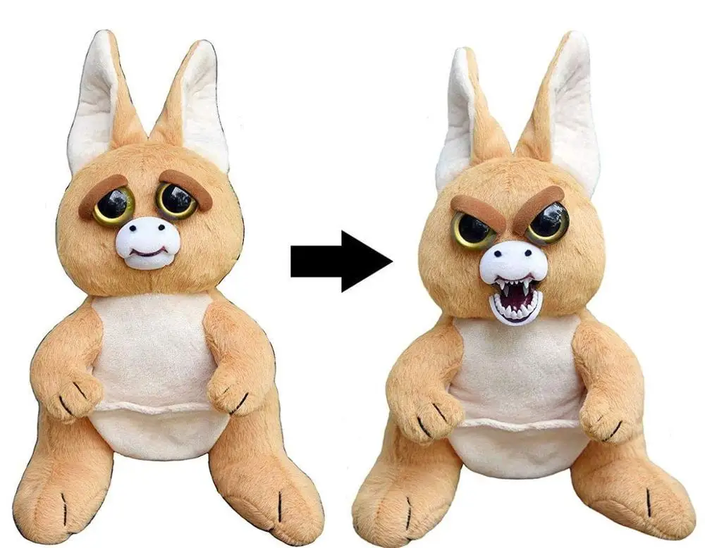 Kangaroo Growl Веселые Домашние животные, меняющие лицо, единорог, мягкие игрушки для детей, чучело черепахи, плюшевая коала, сердитое животное, Очаровательная кукла бабочка - Цвет: Kangaroo Growl