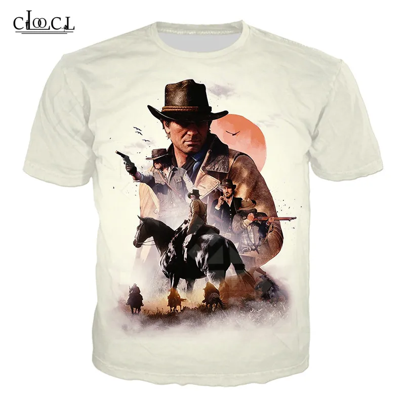 Men's T-shirts Hoodies And Sweatshirts Women Men Tshirt Tracksuit Red Dead Redemption 2 Printed Pattern Street Clothing Tops Tee